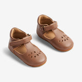 Wheat Footwear Adele Mary Jane Indoor Shoe | Baby Indoor Shoes 9002 cognac