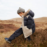 Wheat Outerwear Beanie Topper Accessory 0064 charcoal melange