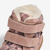 Wheat Footwear Daxi Wool Tex Print | Baby Prewalkers 2163 dusty rouge