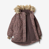 Wheat Outerwear Jacket Mathilde Tech Jackets 3121 eggplant buttercups