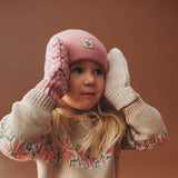 Wheat Outerwear Jacquard Mittens Haansi Accessory 2026 rose