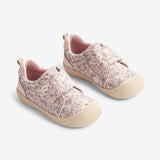 Wheat Footwear Kei Canvas Velcro | Baby Prewalkers 1353 soft lilac flowers