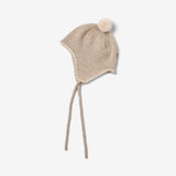 Wheat Outerwear Knit Bonnet Pomma Accessory 9574 warm sand melange