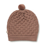 Wheat Outerwear Knitted Hat Ezel Outerwear acc. 2121 berry dust