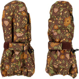 Wheat Outerwear Mittens Tech Outerwear acc. 2753 maroon flowers