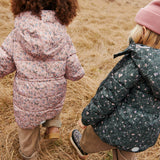 Wheat Outerwear Puffer Coat Yrsa Jacket 9536 rose powder flowers