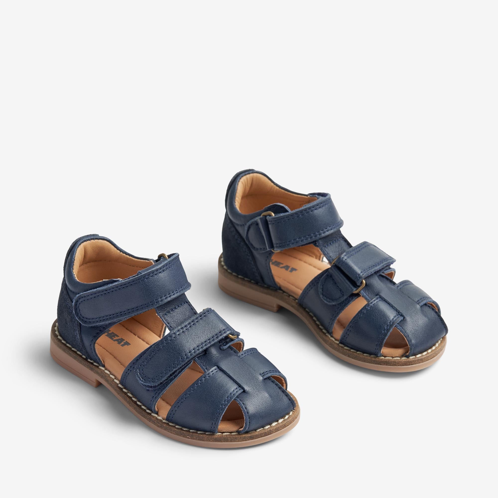 Sandal Closed Toe Bassi navy –