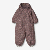 Wheat Outerwear Snowsuit Adi Tech | Baby Snowsuit 3121 eggplant buttercups