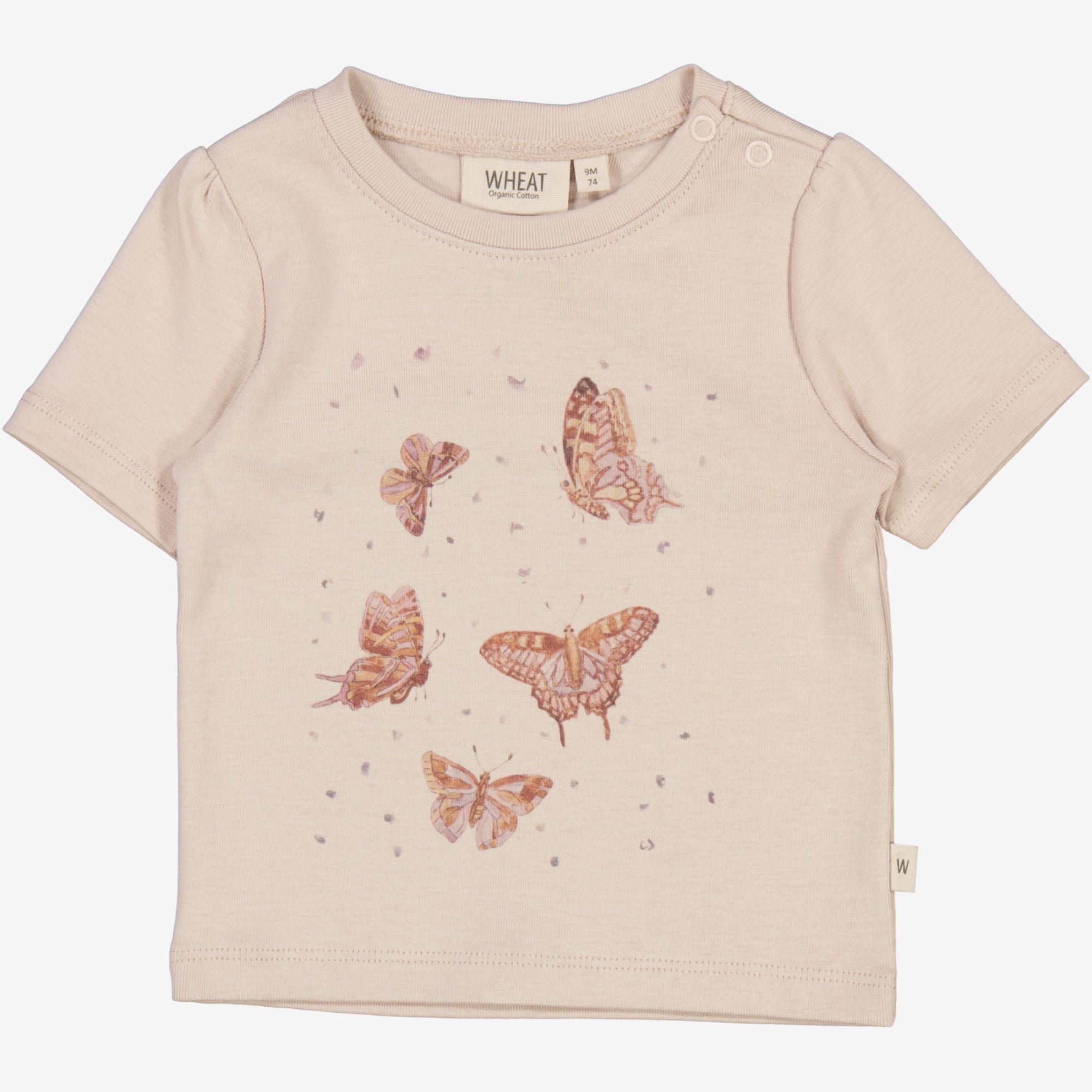 Tシャツ・カットソー [KICHICA] Butterfly LACE T-SHIRT T-Shirt Butterflies | Baby - pale lilac – Wheat.eu