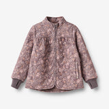 Wheat Outerwear Thermo Jacket Thilde Jacket 9565 purple stone flowers
