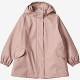 Wheat Outerwear Thermo Rain Jacket Rika Rainwear 2401 powder rose flowers