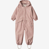 Wheat Outerwear Thermo Rainsuit Aiko | Baby Rainwear 2401 powder rose flowers