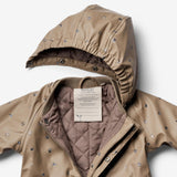 Wheat Outerwear Thermo Rainsuit Aiko | Baby Rainwear 0227 dry grey houses