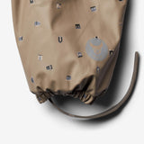 Wheat Outerwear Thermo Rainsuit Aiko | Baby Rainwear 0227 dry grey houses