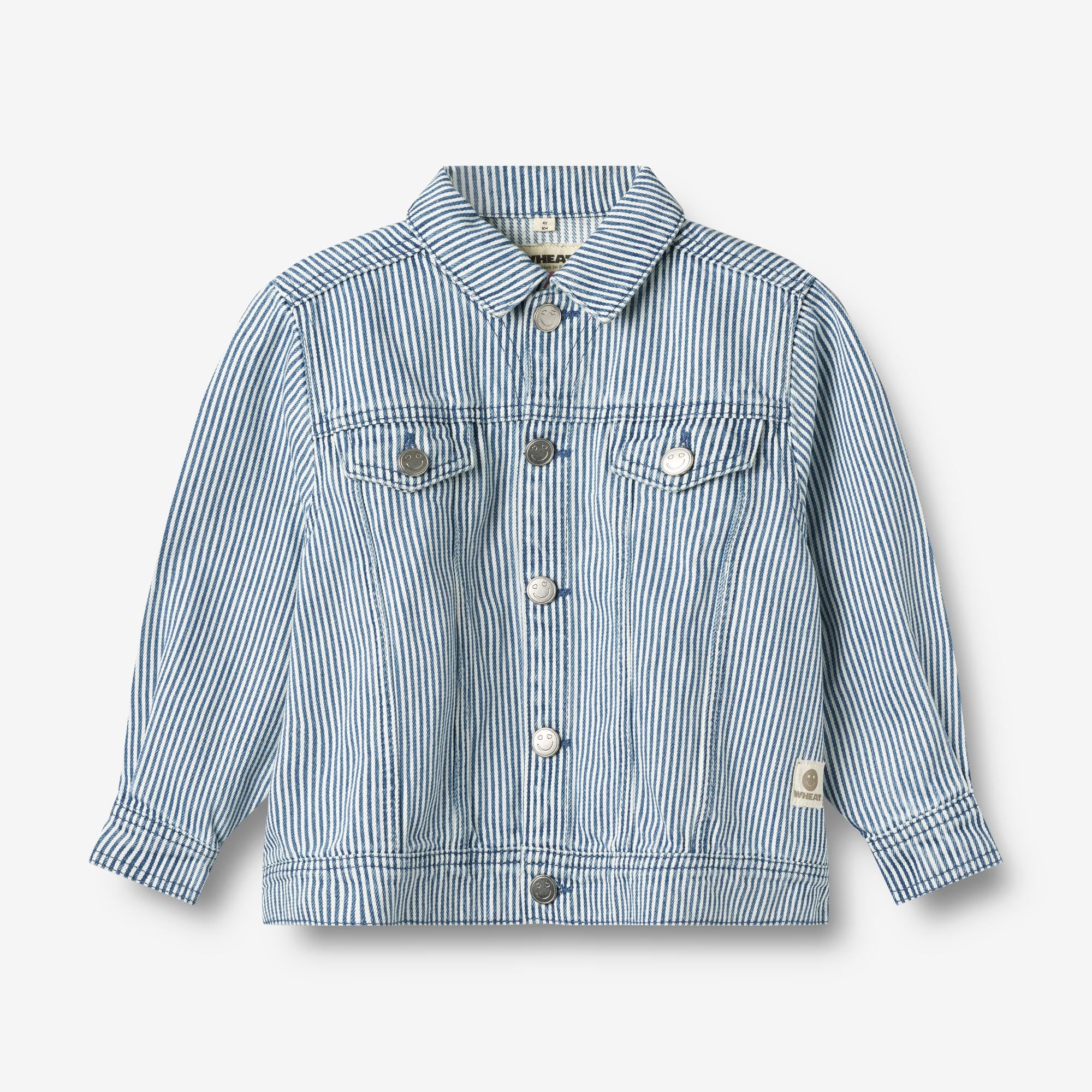Wheat x Pernille Teisbaek Denim jacket Vive ink stripe Wheat.eu