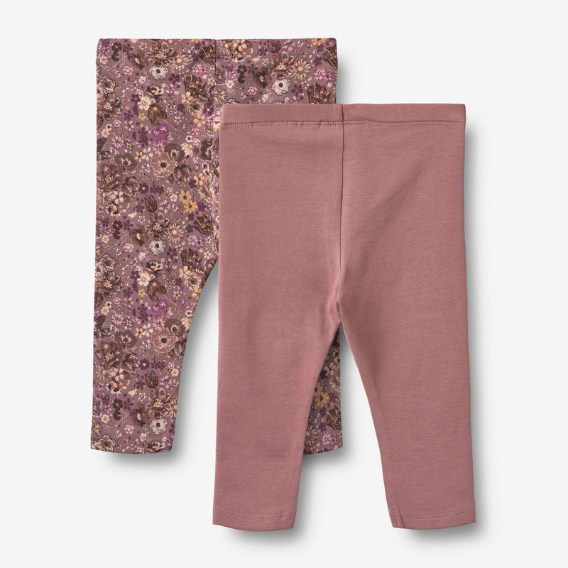 Wheat Main 2-pack Leggings Jules| Baby Leggings 1347 lavender flowers