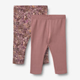 Wheat Main 2-pack Leggings Jules| Baby Leggings 1347 lavender flowers