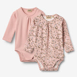 Wheat Main 2 Body L/S Liv Underwear/Bodies 9536 rose powder flowers