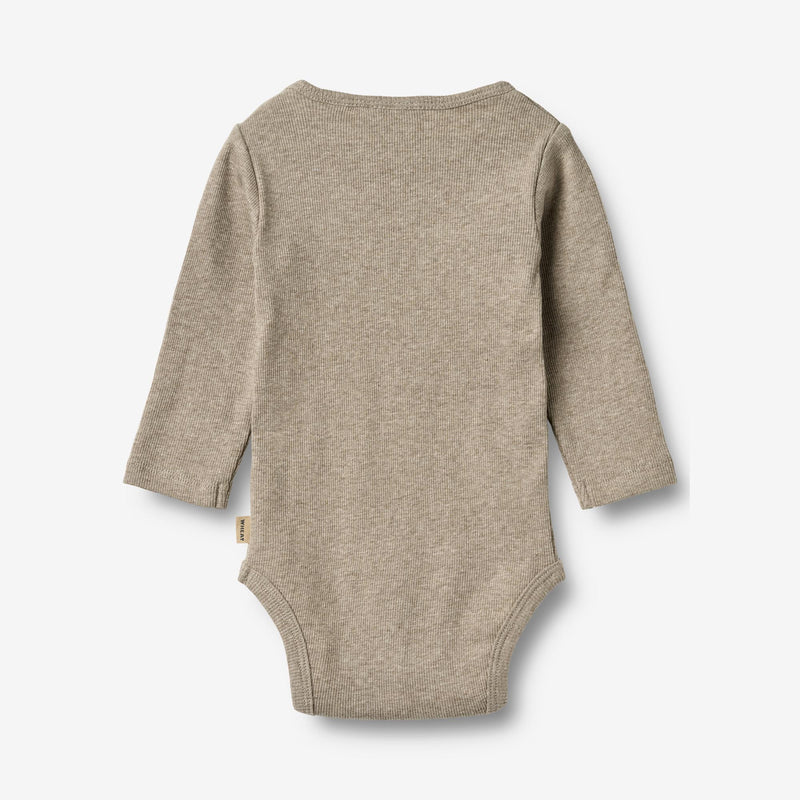 Wheat Main 2 Rib Body L/S Spencer Body 0072 gravel melange