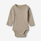 Wheat Main 2 Rib Body L/S Spencer Body 0072 gravel melange