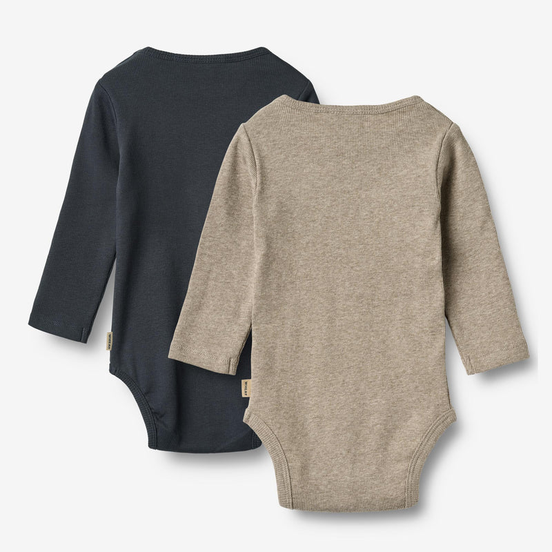 Wheat Main 2 Rib Body L/S Spencer Body 1432 navy