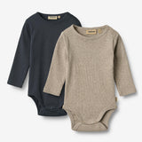 Wheat Main 2 Rib Body L/S Spencer Body 1432 navy