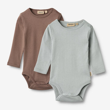 Wheat Main 2 Rib Body L/S Spencer Body 9582 soft rain brown