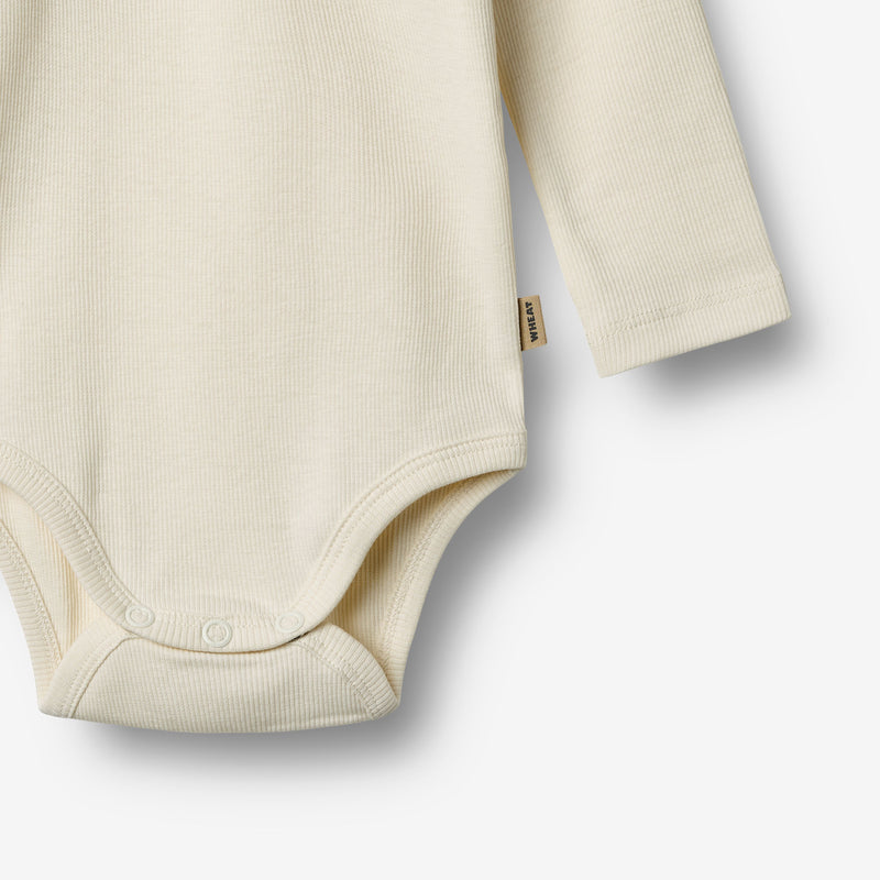 Wheat Main 2 Rib Body L/S Spencer Body 0072 gravel melange
