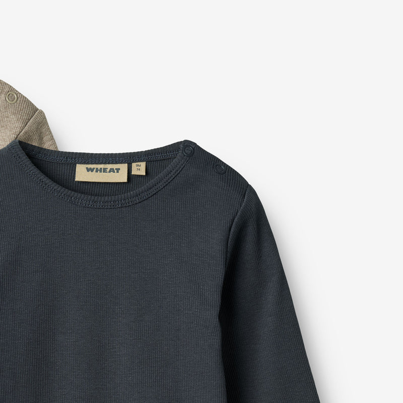 Wheat Main 2 Rib Body L/S Spencer Body 1432 navy
