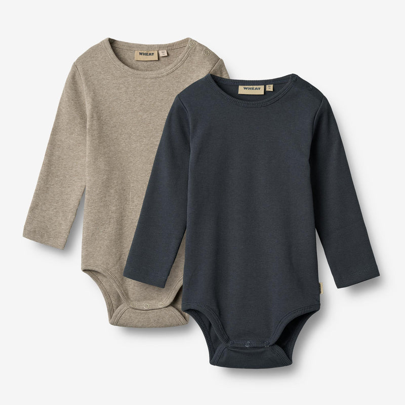 Wheat Main 2 Rib Body L/S Spencer Body 1432 navy