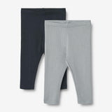 Wheat Main 2 Rib Leggings Maddy | Baby Leggings 1126 cloudy sky navy