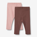 Wheat Main 2 Rib Leggings Maddy | Baby Leggings 1189 rose frost eggplant