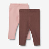 Wheat Main 2 Rib Leggings Maddy | Baby Leggings 1189 rose frost eggplant