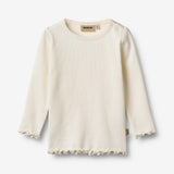 Wheat Main 2 Rib T-shirt L/S Ida T-Shirt 2487 rose powder