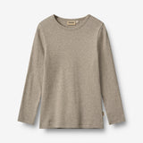 Wheat Main 2 Rib T-shirt L/S Stig T-Shirt 1432 navy