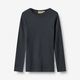 Wheat Main 2 Rib T-shirt L/S Stig T-Shirt 1432 navy