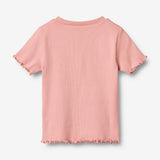 Wheat Main 2 Rib T-shirt S/S Alicia T-Shirt 9439 rose water flowers