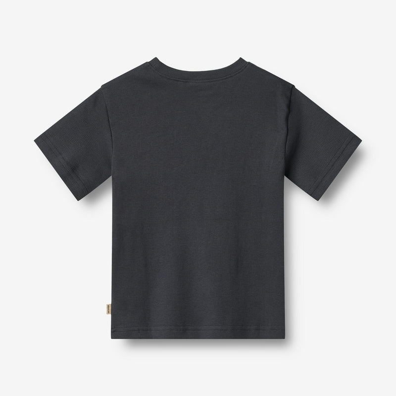 Wheat Main 2 Rib T-shirt S/S Fabian T-Shirt 1432 navy