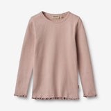 Wheat Main 2 Rib T-shirts L/S Ida T-Shirt 2487 rose powder
