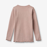 Wheat Main 2 Rib T-shirts L/S Ida T-Shirt 2487 rose powder