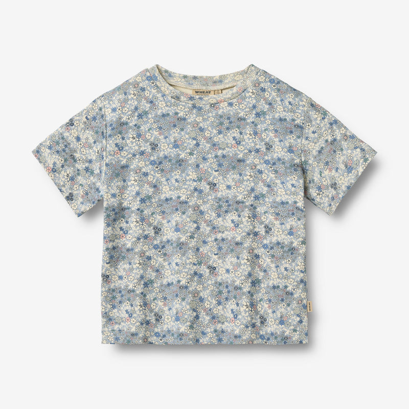 Wheat Main 2 T-Shirt S/S Ella Jersey Tops and T-Shirts 9105 summer flowers