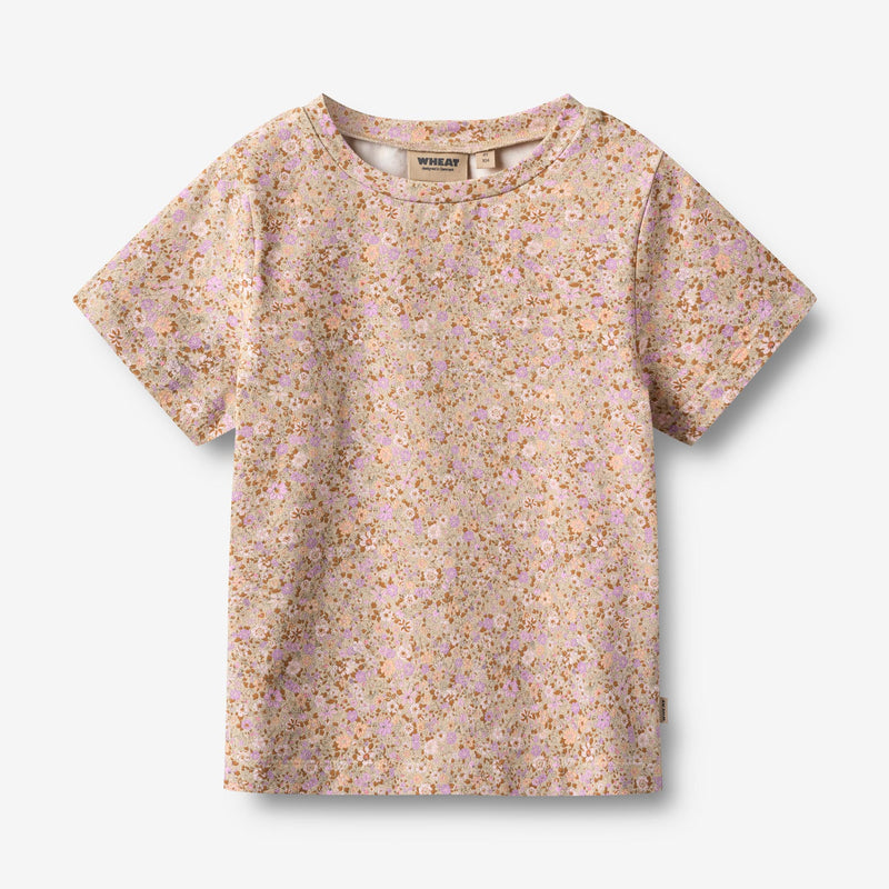Wheat Main 2 T-Shirt S/S Manna Jersey Tops and T-Shirts 9409 lilac flower meadow