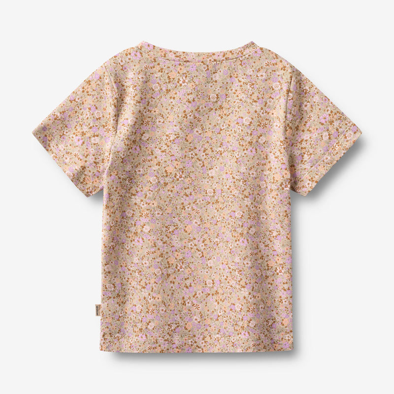 Wheat Main 2 T-Shirt S/S Manna Jersey Tops and T-Shirts 9409 lilac flower meadow