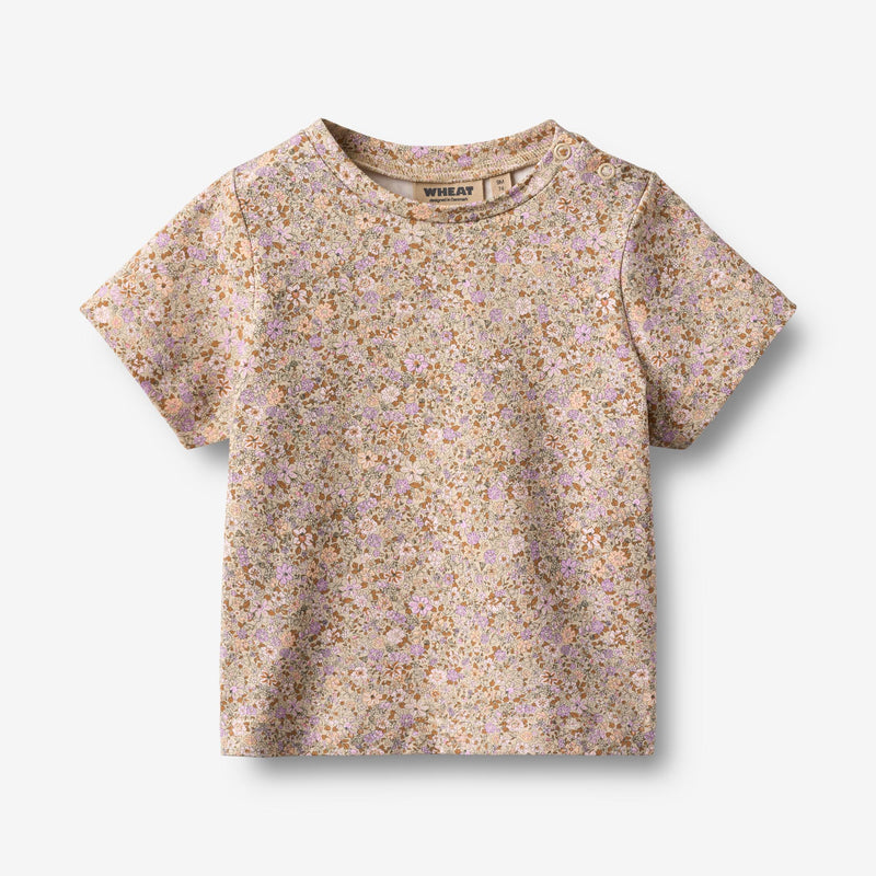 Wheat Main 2 T-Shirt S/S Manna Jersey Tops and T-Shirts 9409 lilac flower meadow