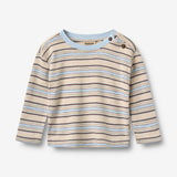 Wheat Main 2 T-shirt L/S Ebbe T-Shirt 9877 multi blue stripe