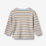 Wheat Main 2 T-shirt L/S Ebbe T-Shirt 9877 multi blue stripe