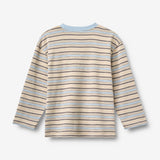 Wheat Main 2 T-shirt L/S Johan T-Shirt 9877 multi blue stripe