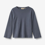 Wheat Main 2 T-shirt L/S Milo T-Shirt 1309 greyblue stripe