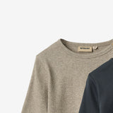 Wheat Main 2 T-shirt L/S Milo T-Shirt 1432 navy
