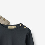 Wheat Main 2 T-shirt L/S Milo T-Shirt 1432 navy